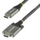 StarTech.com USB31CCSLKV1M 1mサイドロック付きUSB-Cケーブル10Gbps/USB3.1TypeCケーブル/100W(5A)PowerDelivery&DPAltモード/デュアルスクリューロック/USB-Cコード/充電・同期