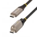StarTech.com USB31CCTLKV50CM 50cmトップロック付きUSB-Cケーブル10Gbps/USB3.1TypeCケーブル/100W(5A)PowerDelivery&DPAltモード/シングルスクリューロック/USB-Cコード/充電・同期