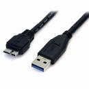 StarTech.com USB3AUB50CMB 0.5mブラックSuperSpeedUSB3.0ケーブル(A-micro-B)50cmUSB3.0micro/マイクロケーブル(オス/オス)