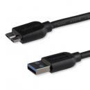 StarTech.com USB3AUB50CMS USB3.0Micro-Bスリムケーブル50cmType-A(オス)-マイクロB(オス)