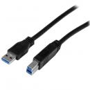 StarTech.com USB3CAB1M USBケーブル/USB3.0(5Gbps)/1m/Type-A-Type-B/オス-オス/USBIF認証/SuperSpeedUSB3.2Gen1規格準拠/ブラック/USBタイプB変換コードアダプターケーブル