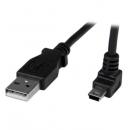 StarTech.com USBAMB1MU USBケーブル/1m/Type-A-MiniB(L型上向き)/オス-オス