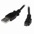 StarTech.com USBAUB2MU L型上向きmicroUSBケーブルUSB-A(オス)-マイクロB(オス)2m