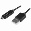 StarTech.com USBAUBL1M 1mMicroUSB充電ケーブル(充電お知らせLEDライト付き)USB(オス)-マイクロUSB(オス)