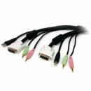 StarTech.com USBDVI4N1A10 3mUSB/DVI-I/オーディオ/マイク一体型KVMケーブルPCパソコン切替器用USB/DVI-I/オーディオ/マイク接続ケーブル