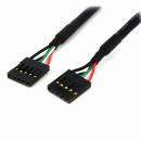 StarTech.com USBINT5PIN24 61cmケース用USB延長ケーブル5ピンUSBマザーボードヘッダーケーブルメス/メス
