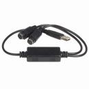 StarTech.com USBPS2PC USB-PS/2変換アダプタケーブルPS/2用キーボードとPS/2用マウスをUSB接続USB1.1規格に準拠