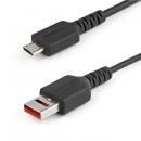 StarTech.com USBSCHAU1M USB充電特化ケーブル/1m/USB-A[オス]-USBマイクロB[オス]/USBデータ通信機能カット対応データブロッカーケーブル/給電のみ対応USB-A-Micro-B変換ケーブル