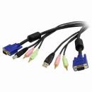 StarTech.com USBVGA4N1A6 1.8mUSB/VGA/オーディオ/マイク一体型KVMケーブルPCパソコン切替器用USB/VGA/オーディオ/マイク接続ケーブル