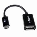 StarTech.com UUSBOTG 12cmmicroUSBOTG変換アダプタマイクロUSBホストケーブルUSBA端子メス-USBMicro-B端子オス