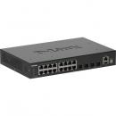 D-Link(ディーリンク) DGS-1530-20/A1 DGS-1530-20 ギガビットL2スタッカブルスマートマネージドスイッチ、10/100/1000BASE-Tポート×16、10G SFP+スロット×4、ファンレス、リミテッドライフタイム保証対象