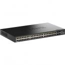 D-Link(ディーリンク) DGS-1530-52P/A1 DGS-1530-52P ギガビットL2スタッカブルスマートマネージドスイッチ、PoE+(最大370W給電)、10/100/1000BASE-Tポート(PoE+)×48、10G SFP+スロット×4、LLW保証対象