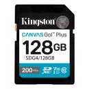 Kingston SDG4/128GB 128GB SDXCカード Canvas Go! Plus Class 10 UHS-I U3 最大200MB/秒読取