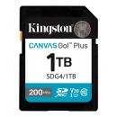 Kingston SDG4/1TB 1TB SDXCカード Canvas Go! Plus Class 10 UHS-I U3 最大200MB/秒読取