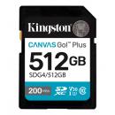 Kingston SDG4/512GB 512GB SDXCカード Canvas Go! Plus Class 10 UHS-I U3 最大200MB/秒読取