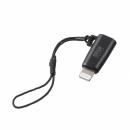 サンワサプライ AD-USB30LCFBK USB Type-C to Lightning変換アダプタ（MFi認証・ストラップ付き・ブラック）