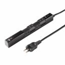 サンワサプライ TAP-B113UC-2BK 回転タップ（AC4個口＋Type-C＋USB-A・PD20W・ブラック）