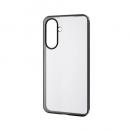 ELECOM PM-G254UCTMBK Galaxy A36 5G/ソフトケース/サイドメッキ/メタリック加工/メタリックブラック