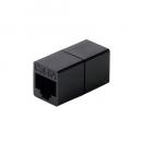 ELECOM LD-RJ45U6ABK RJ45中継コネクタ/Cat6A対応/UTP/ブラック