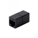 ELECOM LD-RJ45U6BK RJ45中継コネクタ/Cat6A対応/UTP/ブラック