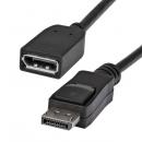 StarTech.com DPEXT6L DisplayPort 1.2延長ケーブル/1.8m/4K60Hz/オス-メス/ブラック/延長コード モニターケーブル