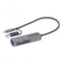 StarTech.com FCREADMICRO3V2 USBカードリーダー/USB 3.0 Type-C A/SD microSD CF対応/マルチメモリーカードリーダー