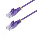 StarTech.com N6PAT7MPLS CAT6 LANケーブル/スリム/7m/パープル/PoE/スナッグレス/より線/カテゴリ6 イーサネットケーブル