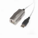 StarTech.com USB2FAAEXT15 4.5m USB 2.0準拠リピータケーブル USB A (メス)-USB A (オス) 延長ケーブル