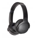 オーディオテクニカ ATH-S220BT BK ワイヤレスヘッドホン ブラック Bluetooth 最大60時間再生 急速充電 低遅延モード マルチポイント対応