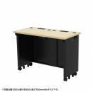 サンワサプライ ED-SK10050BKLM72 eデスク（薄い木目＋ブラック）W1000×D500×H720【受注生産品】