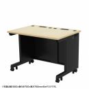 サンワサプライ ED-SK10060BKLM72 eデスク（薄い木目＋ブラック）W1000×D600×H720【受注生産品】