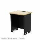 サンワサプライ ED-SK6050BKLM72 eデスク（薄い木目＋ブラック）W600×D500×H720【受注生産品】
