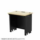 サンワサプライ ED-SK7550BKLM eデスク（薄い木目＋ブラック）W750×D500×H700【受注生産品】