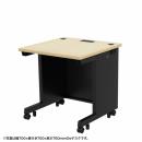 サンワサプライ ED-SK7560BKLM72 eデスク（薄い木目＋ブラック）W750×D600×H720【受注生産品】