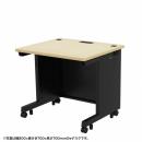 サンワサプライ ED-SK8060BKLM eデスク（薄い木目＋ブラック）W800×D600×H700【受注生産品】