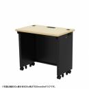 サンワサプライ ED-SK8550BKLM eデスク（薄い木目＋ブラック）W850×D500×H700【受注生産品】