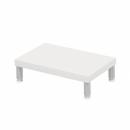 サンワサプライ EMR-LCM4025W eモニタ台（丸脚・白天板）W400×D250【受注生産品】