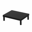 サンワサプライ EMR-LCM4030BK eモニタ台（丸脚・黒天板）W400×D300【受注生産品】