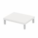 サンワサプライ EMR-LCM4030W eモニタ台（丸脚・白天板）W400×D300【受注生産品】