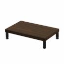 サンワサプライ EMR-LCM5030M eモニタ台（丸脚・濃い木目天板）W500×D300【受注生産品】