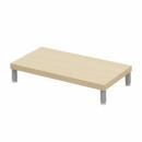 サンワサプライ EMR-LCM6030LM eモニタ台（丸脚・薄い木目天板）W600×D300【受注生産品】