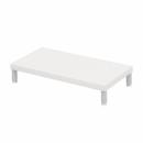 サンワサプライ EMR-LCM6030W eモニタ台（丸脚・白天板）W600×D300【受注生産品】