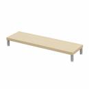 サンワサプライ EMR-LCM9025LM eモニタ台（丸脚・薄い木目天板）W900×D250【受注生産品】