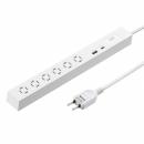 サンワサプライ TAP-SLIM6UC-15W スリムタップ（AC6個口・A1＋C1・PD33W・1.5m・ホワイト）
