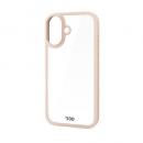 ELECOM PM-A25AD3OFCBE iPhone 17/ハイブリッドケース/D3O/フレームカラー/メタルステッカー付/ベージュ