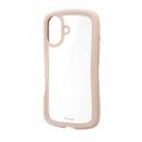 ELECOM PM-A25AGRPFCBE iPhone 17/Grippy/フレームカラー/メタルステッカー付/ベージュ