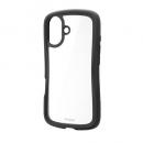 ELECOM PM-A25AGRPFCBK iPhone 17/Grippy/フレームカラー/メタルステッカー付/ブラック