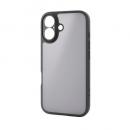 ELECOM PM-A25AHVCKKPBK iPhone 17/ハイブリッドケース/極限Plus/メタルステッカー付/ブラック