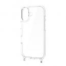 ELECOM PM-A25AHVCKSHCR iPhone 17/ハイブリッドケース/ストラップホール付き/メタルステッカー付/クリア