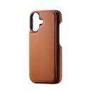 ELECOM PM-A25APLORFCA iPhone 17/背面フラップケース/キャメル